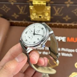 Đồng Hồ Omega De Ville Prestige Power Reserve Rep 11 Mặt Trắng Máy Cơ Thụy Sỹ 39 (2)