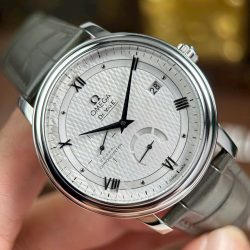 Đồng Hồ Omega De Ville Prestige Power Reserve Rep 11 Mặt Trắng Máy Cơ Thụy Sỹ 39 (2)