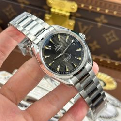 Đồng Hồ Omega Seamaster Aqua Terra 150M Rep 11 Mặt Xanh Lá Cây Cọc Số Vàng Nhà Máy VS 41mm (2)