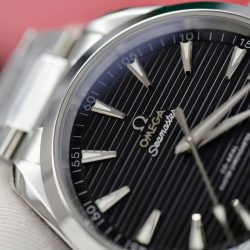Đồng Hồ Omega Seamaster Aqua Terra 150M Replica 11 Mặt Đen Kẻ Sọc Ngang Nhà Máy VS 41mm (2)