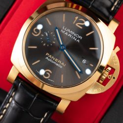 Đồng Hồ Panerai Luminor Marina PAM1115 Replica 11 Mạ Vàng Hồng Mặt Xám Nhà Máy VS 44mm (2)