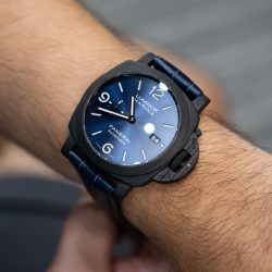 Đồng Hồ Panerai Luminot Marina PAM1664 Replica 11 Vỏ Carbon Dây Da Xưởng VS 44mm (1)