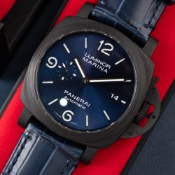 Đồng Hồ Panerai Luminot Marina PAM1664 Replica 11 Vỏ Carbon Dây Da Xưởng VS 44mm (1)