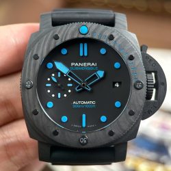 Đồng Hồ Panerai Submersible Carbotech PAM01616 Replica 11 Mặt Đen Dây Cao Su Xưởng VS 47mm (2)
