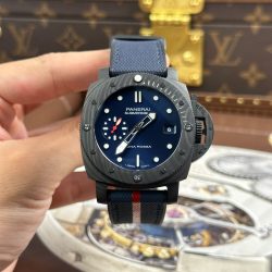 Đồng Hồ Panerai Submersible Luna Rossa Carbotech PAM01563 Replica 11 Mặt Xanh Dương Máy Cơ Thụy Sỹ Xưởng VS 42mm (2)