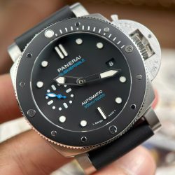 Đồng Hồ Panerai Submersible PAM683 Replica 11 Nam Viền Gốm Dây Cao Su Nhà Máy VS 42mm (2)
