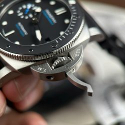 Đồng Hồ Panerai Submersible PAM683 Replica 11 Nam Viền Gốm Dây Cao Su Nhà Máy VS 42mm (2)