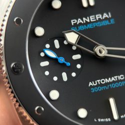Đồng Hồ Panerai Submersible PAM683 Replica 11 Nam Viền Gốm Dây Cao Su Nhà Máy VS 42mm (2)