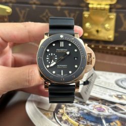 Đồng Hồ Panerai Submersible PAM974 Replica 11 Mặt Đen Dây Cao Su Xưởng VS 42mm (2)