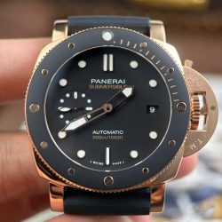 Đồng Hồ Panerai Submersible PAM974 Replica 11 Mặt Đen Dây Cao Su Xưởng VS 42mm (2)