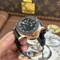 Đồng Hồ Panerai Submersible PAM974 Replica 11 Mặt Đen Dây Cao Su Xưởng VS 42mm (2)