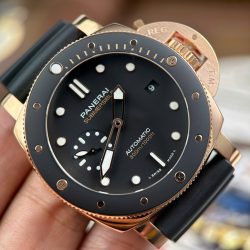 Đồng Hồ Panerai Submersible PAM974 Replica 11 Mặt Đen Dây Cao Su Xưởng VS 42mm (2)