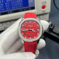 Đồng Hồ Patek Philippe Aquanaut 5268G Màu Đỏ Máy Cơ Automatic Xưởng PPF 38,8mm (1)