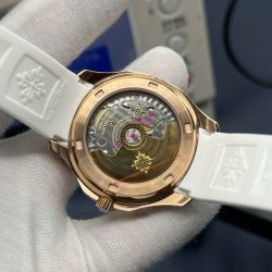 Đồng Hồ Patek Philippe Aquanaut 5268R Dây Cao Su Màu Trắng Máy Cơ Xưởng PPF 38,8mm (1)
