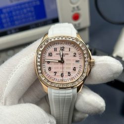 Đồng Hồ Patek Philippe Aquanaut 5268R Dây Cao Su Màu Trắng Máy Cơ Xưởng PPF 38,8mm (1)