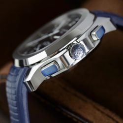 Đồng Hồ Patek Philippe Aquanaut 5968G Replica 11 Màu Xanh Dương Dây Cao Su 42 (2)