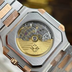 Đồng Hồ Patek Philippe Cubitus 5821 Demi Vàng Hồng Mặt Xanh Dương Tinh Chỉnh Nhà Máy 45mm (2)