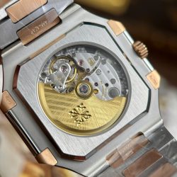 Đồng Hồ Patek Philippe Cubitus 5821 Demi Vàng Hồng Mặt Xanh Dương Tinh Chỉnh Nhà Máy 45mm (2)