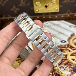 Đồng Hồ Patek Philippe Cubitus 5821 Demi Vàng Hồng Mặt Xanh Dương Tinh Chỉnh Nhà Máy 45mm (2)