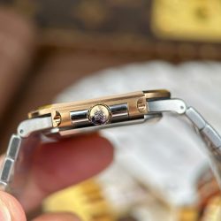 Đồng Hồ Patek Philippe Cubitus 5821 Demi Vàng Hồng Mặt Xanh Dương Tinh Chỉnh Nhà Máy 45mm (2)