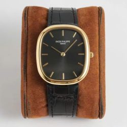 Đồng Hồ Patek Philippe Ellipse 5738R Replica 11 Mặt Đen Dây Da 34x39mm (2)
