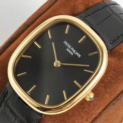 Đồng Hồ Patek Philippe Ellipse 5738R Replica 11 Mặt Đen Dây Da 34x39mm (2)