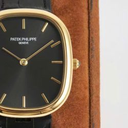 Đồng Hồ Patek Philippe Ellipse 5738R Replica 11 Mặt Đen Dây Da 34x39mm (2)