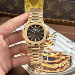 Đồng Hồ Patek Philippe Nautilus 5711 Mặt Nâu Replica 11 Mạ Vàng Hồng Máy Khắc Xưởng BBF 40mm (2)