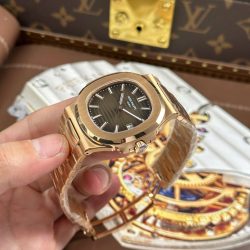 Đồng Hồ Patek Philippe Nautilus 5711 Mặt Nâu Replica 11 Mạ Vàng Hồng Máy Khắc Xưởng BBF 40mm (2)