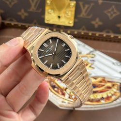 Đồng Hồ Patek Philippe Nautilus 5711 Mặt Nâu Replica 11 Mạ Vàng Hồng Máy Khắc Xưởng BBF 40mm (2)