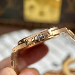Đồng Hồ Patek Philippe Nautilus 5711 Mặt Nâu Replica 11 Mạ Vàng Hồng Máy Khắc Xưởng BBF 40mm (2)