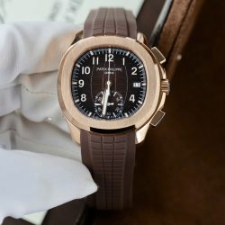 Đồng Hồ Patek Philippe Replica 11 Aquanaut 5968G Màu Nâu Dây Cao Su 42 (2)