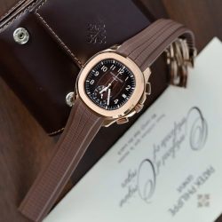 Đồng Hồ Patek Philippe Replica 11 Aquanaut 5968G Màu Nâu Dây Cao Su 42 (2)