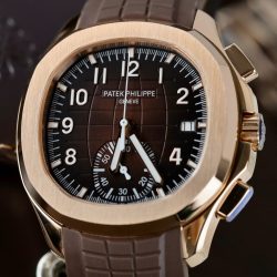 Đồng Hồ Patek Philippe Replica 11 Aquanaut 5968G Màu Nâu Dây Cao Su 42 (2)