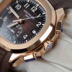 Đồng Hồ Patek Philippe Replica 11 Aquanaut 5968G Màu Nâu Dây Cao Su 42 (2)