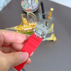 Đồng Hồ Richard Mille RM51-02 Màu Đỏ Replica 11 Máy Cơ Đính Đá Baguette 40mm (1)