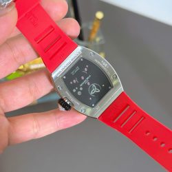 Đồng Hồ Richard Mille RM51-02 Màu Đỏ Replica 11 Máy Cơ Đính Đá Baguette 40mm (1)