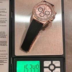 Đồng Hồ Rolex Cosmograph Daytona 126535TBR Đính Đá 154 Grams Xưởng FH 40mm (1)