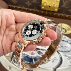 Đồng Hồ Rolex Cosmograph Daytona Le Mans 126525LN Replica 11 Mạ Vàng Hồng Trọng Lượng 173 Grams Xưởng QF 40mm (2)