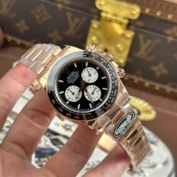 Đồng Hồ Rolex Cosmograph Daytona Le Mans 126525LN Replica 11 Mạ Vàng Hồng Trọng Lượng 173 Grams Xưởng QF 40mm (2)