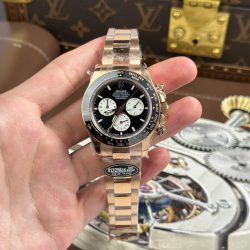 Đồng Hồ Rolex Cosmograph Daytona Le Mans 126525LN Replica 11 Mạ Vàng Hồng Trọng Lượng 173 Grams Xưởng QF 40mm (2)