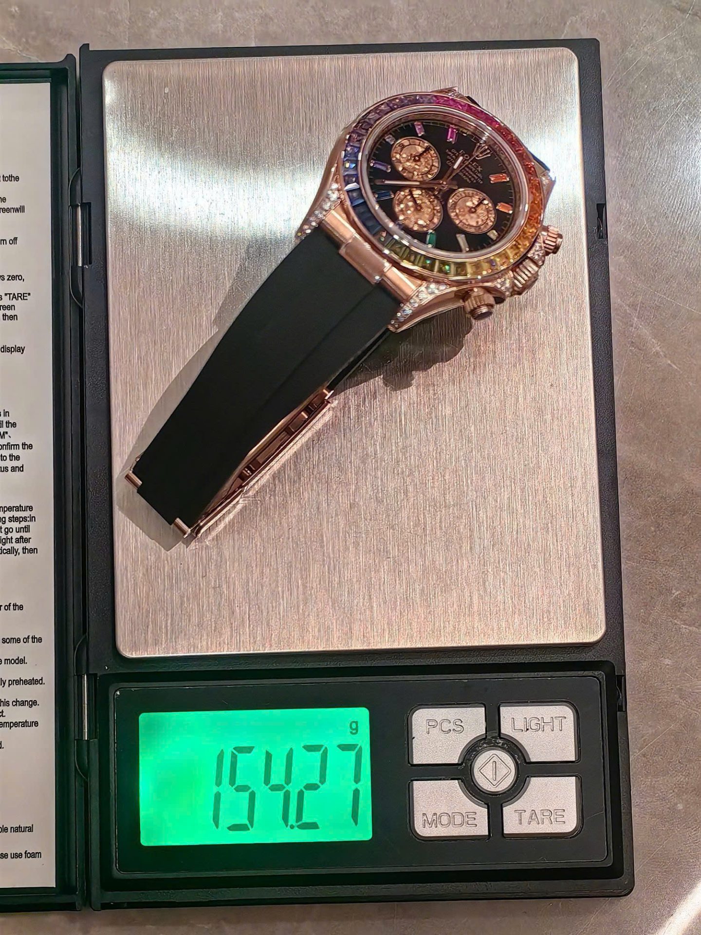 Đồng Hồ Rolex Cosmograph Daytona Rainbow 116595RBOW Nhà Máy FH 154 Grams 40mm (2) Đồng Hồ Rolex Cosmograph Daytona Rainbow 116595RBOW Nhà Máy FH 154 Grams 40mm (2)