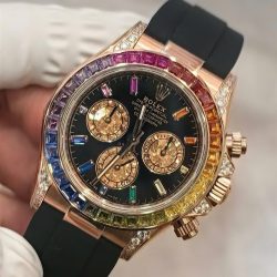 Đồng Hồ Rolex Cosmograph Daytona Rainbow 116595RBOW Nhà Máy FH 154 Grams 40mm (2)