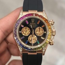 Đồng Hồ Rolex Cosmograph Daytona Rainbow 116595RBOW Nhà Máy FH 154 Grams 40mm (2)
