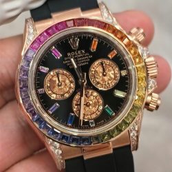 Đồng Hồ Rolex Cosmograph Daytona Rainbow 116595RBOW Nhà Máy FH 154 Grams 40mm (2)
