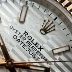 Đồng Hồ Rolex DateJust 126231 Chế Tác Mặt Trắng Họa Tiết Nếp Gấp Nhà Máy VS 36mm (2)
