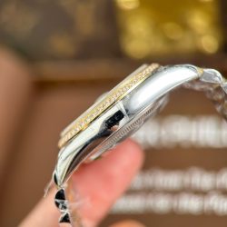 Đồng Hồ Rolex DateJust 126231 Replica 11 Mặt Số Xếp Gạch Viền Đính Đá Xưởng VS 36mm (2)