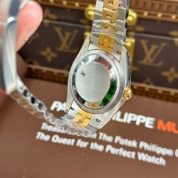 Đồng Hồ Rolex DateJust 126231 Replica 11 Màu Demi Vàng Mặt Xếp Gạch Cọc Số Dạ Quang Xưởng VS 36mm (2)