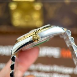 Đồng Hồ Rolex DateJust 126231 Replica 11 Màu Demi Vàng Mặt Xếp Gạch Cọc Số Dạ Quang Xưởng VS 36mm (2)