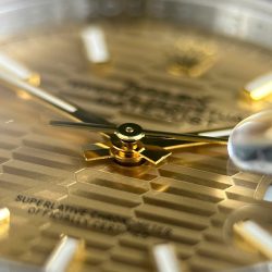 Đồng Hồ Rolex DateJust 126231 Replica 11 Màu Demi Vàng Mặt Xếp Gạch Cọc Số Dạ Quang Xưởng VS 36mm (2)